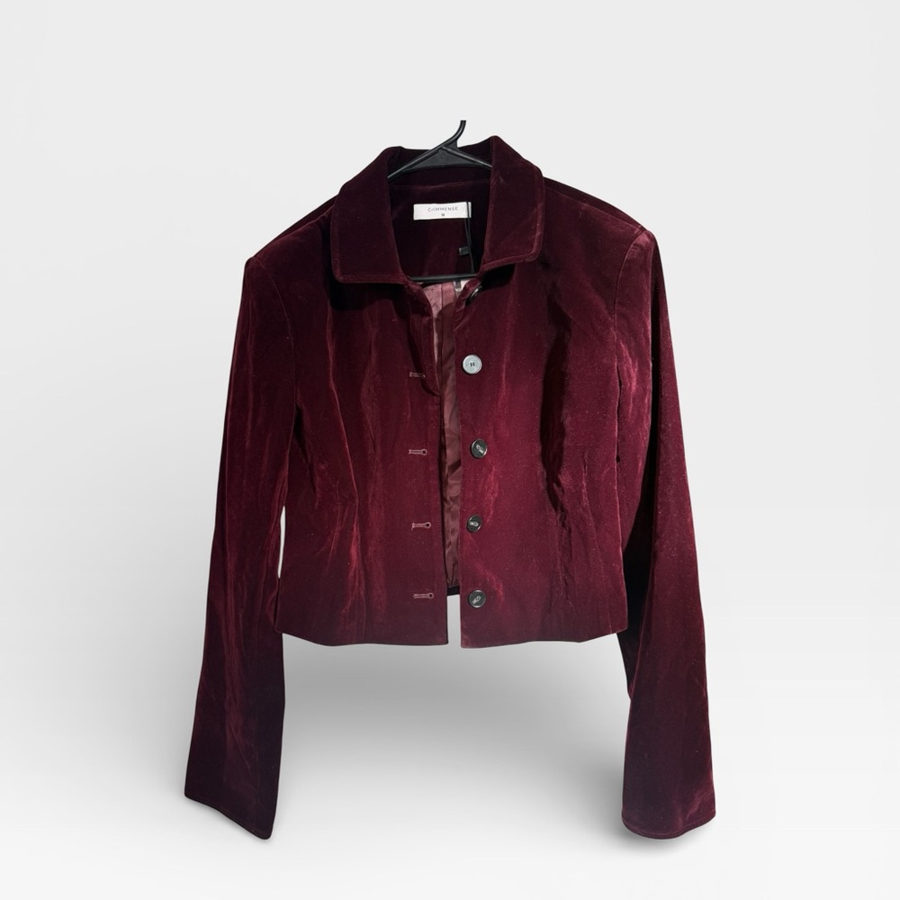 Commense SET Velvet Collared Jacket & Mini Skirt Set - Picture 8 of 16